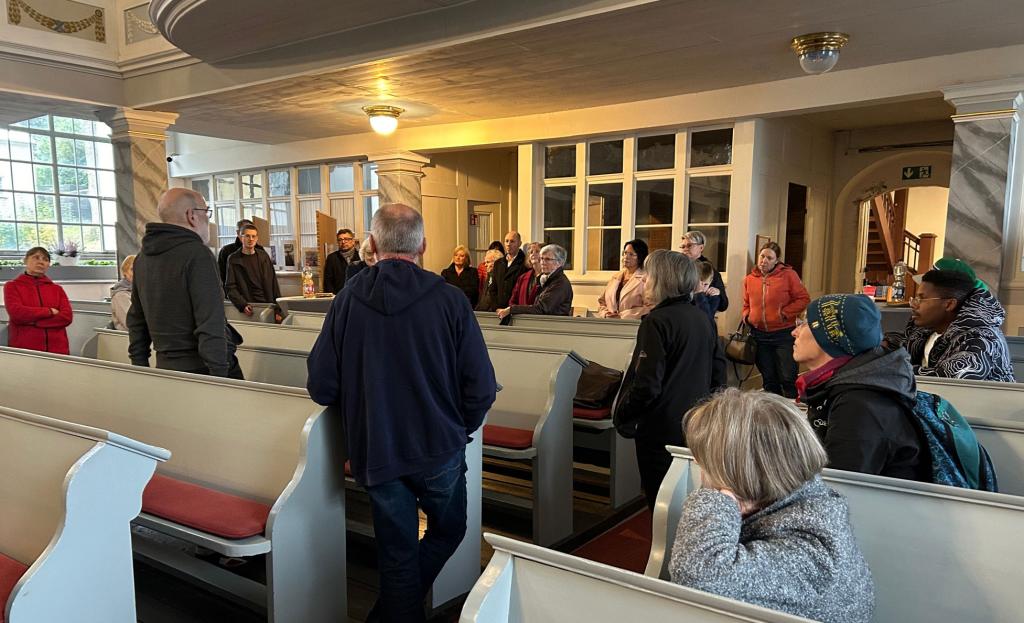 Am Montagabend wurde die Ausstellung in der Grünhainer Nicolaikirche eröffnet © Mandy Weigel
