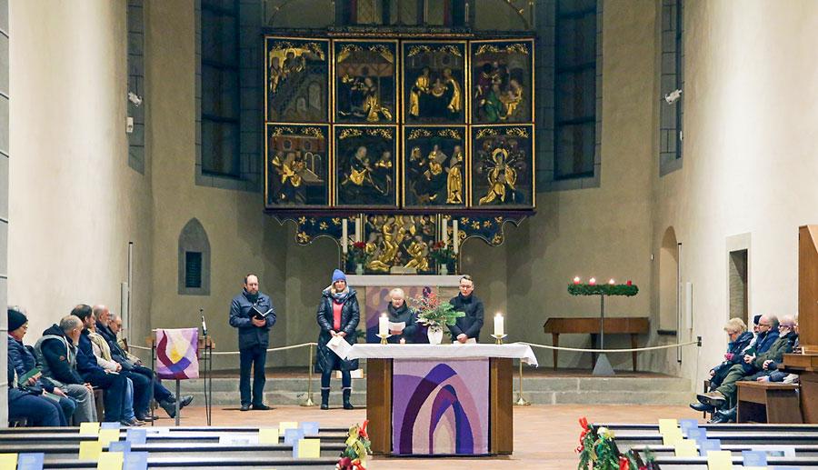 Friedensgebet in der Stadtkirche St. Marien Borna. © Jens Paul Taubert 