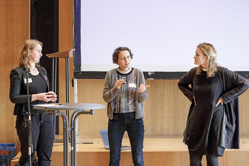 (V. l.) Judith Königsdorfer, Lubina Mahling und Lydia Fellmann. © Uwe Winkler