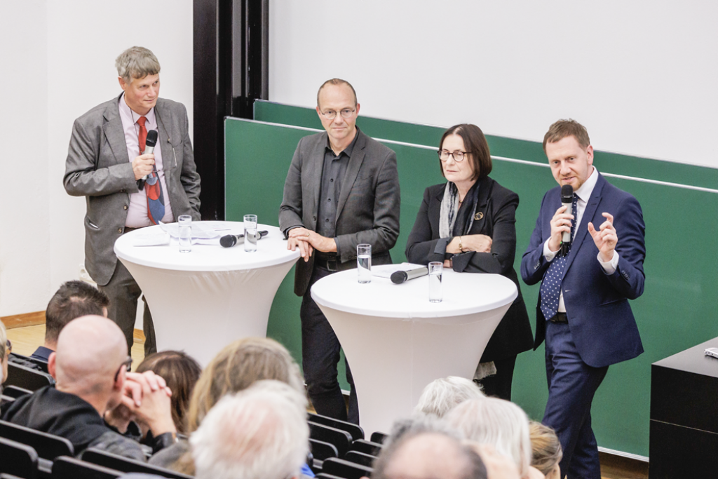 Podium: Bickhardt, Günther, Sherbakova und Kretschmer (v. l.). © Uwe Winkler