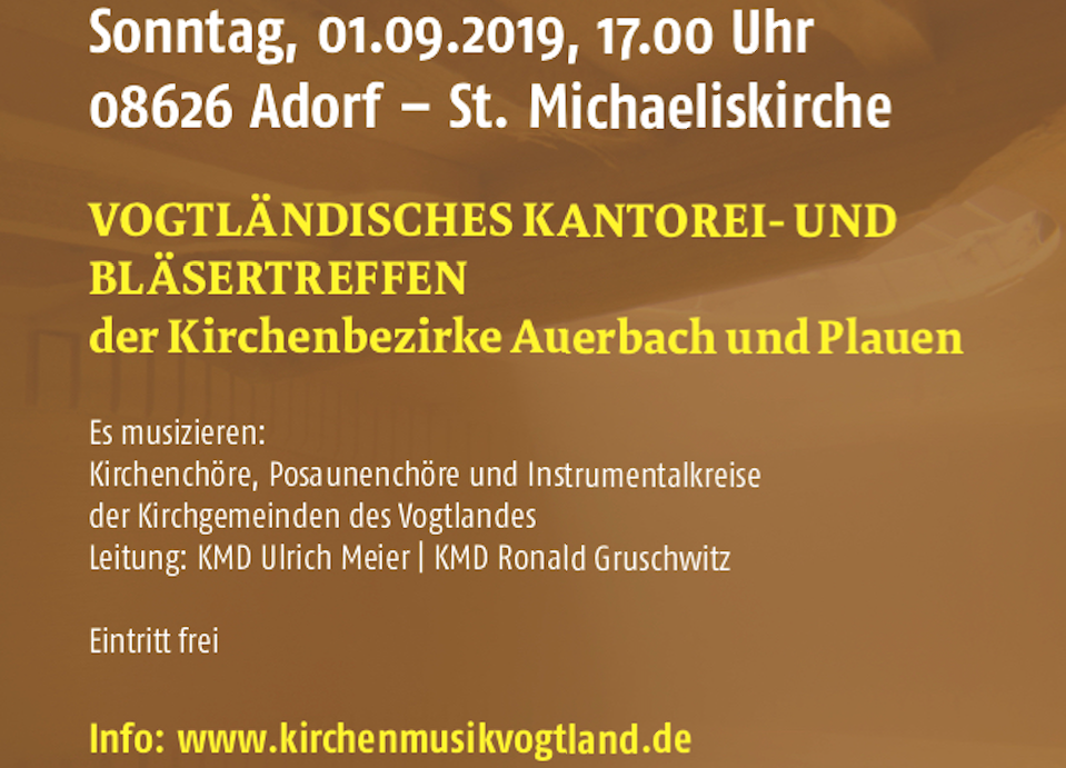 Konzert Adorf Michaeliskirche