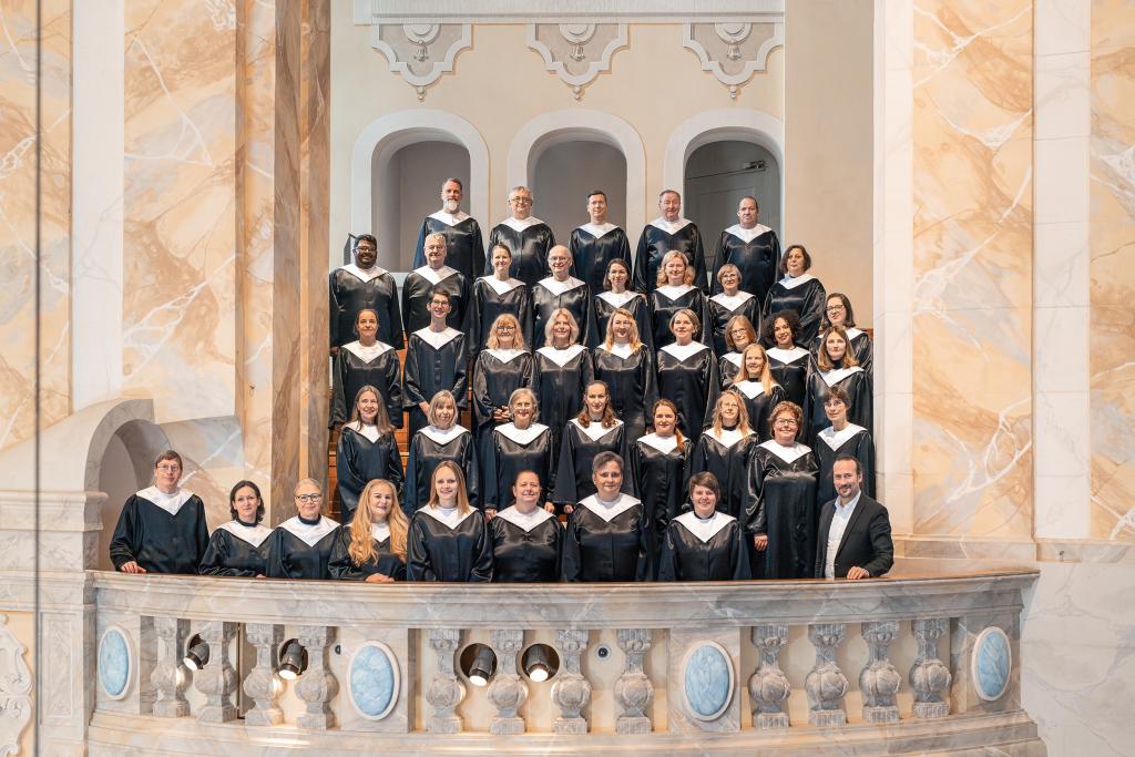 Der „Chor der Frauenkirche“ feiert in diesem Jahr ebenfalls sein 20. Gründungsjubiläum.  © Tobias Ritz/Frauenkirche