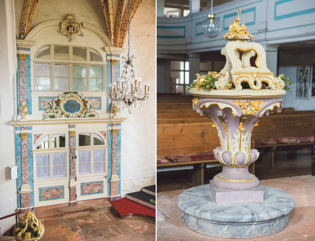 Kirche Dorfkirche Seelitz mit barocker Pracht © Thomas Barth