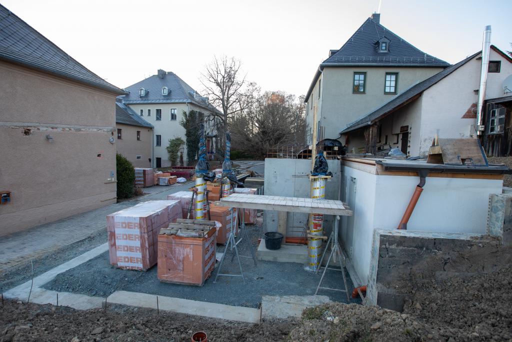 Baustelle des Rüstzeitheims Geilsdorf © Ellen Liebner