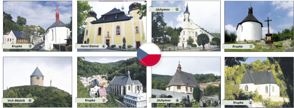 Diese acht Kirchen und Kapellen auf böhmischer Seite tragen den Welterbe-Titel der Montanregion Erzgebirge/Krušnohoří.