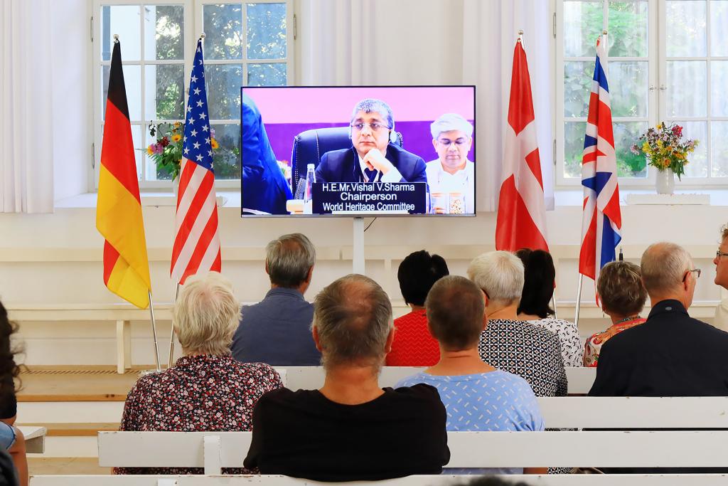 Während der Bekanntgabe am Freitagmorgen © Herrnhuter Brüder-Unität 