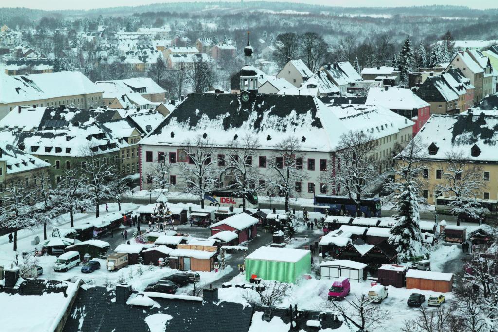 Marienberg, Marktplatz, Weihnachtsmarkt, Tradition, Erzgebirge