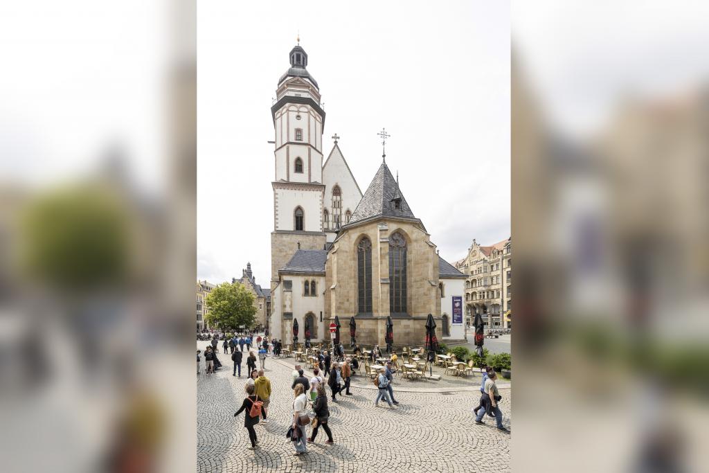 Die Leipziger Thomaskirche wurde vor genau 25 Jahren frisch saniert übergeben. Foto: Uwe Winkler
