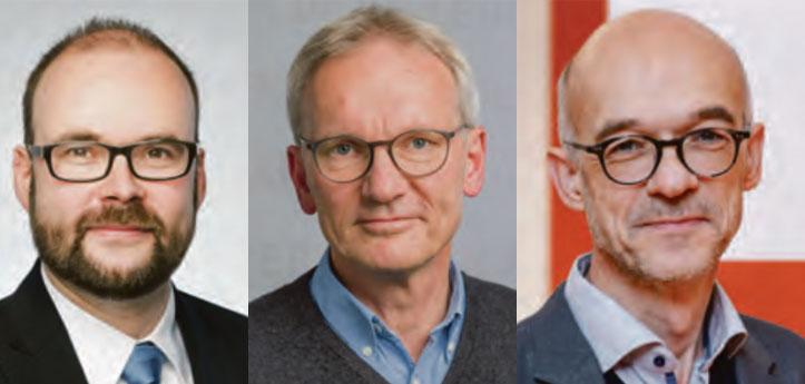 Diskussion zwischen (v.l.): Christian Piwarz, Prof. Dr. Christian Kahrs und Prof. Dr. Bernd Schröder. © Ronald Bonss; Baldauf & Baldauf; privat