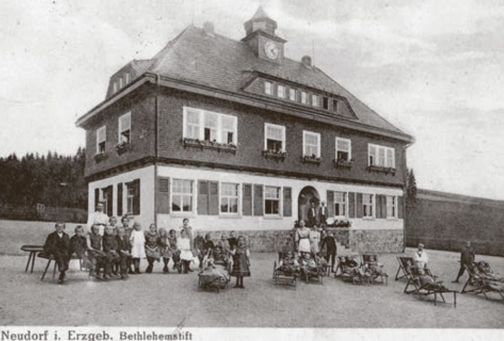 Bethlehemstift Neudorf: 1910 war das Haus ein Kindererholungsheim der Mission Leipzig. © Bergmann/Repro