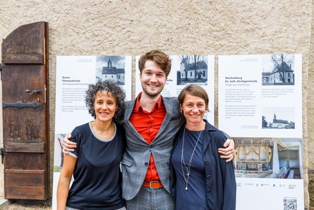 »Orgeln im Exil« Alexandra Czok, Maximilian Kordisch und Jill Luise Muessig