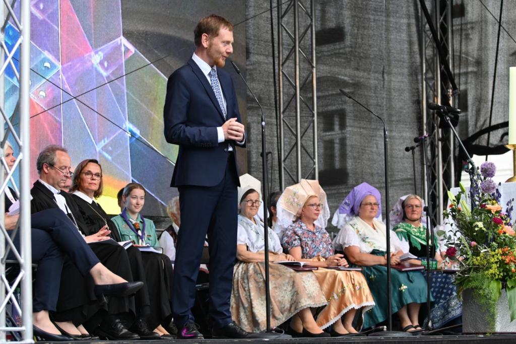 Auch Ministerpräsident Michael Kretschmer besuchte zu diesem Anlass Görlitz © Steffen Giersch