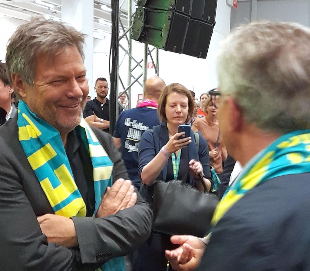 Auch Bundeswirtschaftsminister Robert Habeck (Grüne) nimmt an einem Podiumsgespräch zum Kirchentag teil. © Stefan Seidel