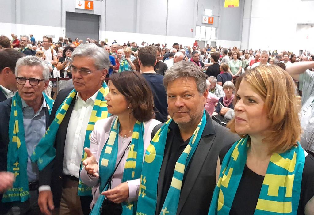 Auch Bundeswirtschaftsminister Robert Habeck (Grüne) nimmt an einem Podiumsgespräch zum Kirchentag teil. © Stefan Seidel