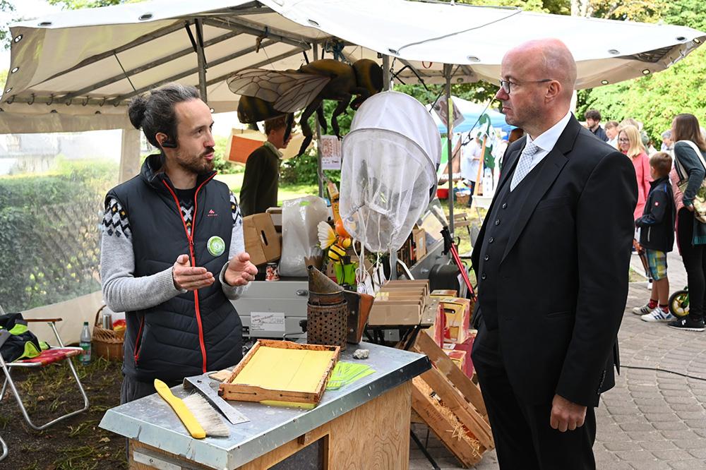 Landesbischof Tobias Bilz beim Schöpfungstag in Annaberg © Steffen Giersch