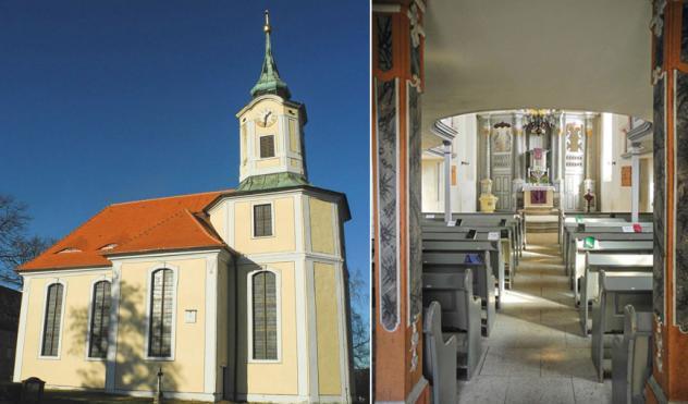 Die Kirche in Schmannewitz wurde von George Bähr gebaut. Der Ortsteil gehört zur Stadt Dahlen in Nordsachsen. © privat 