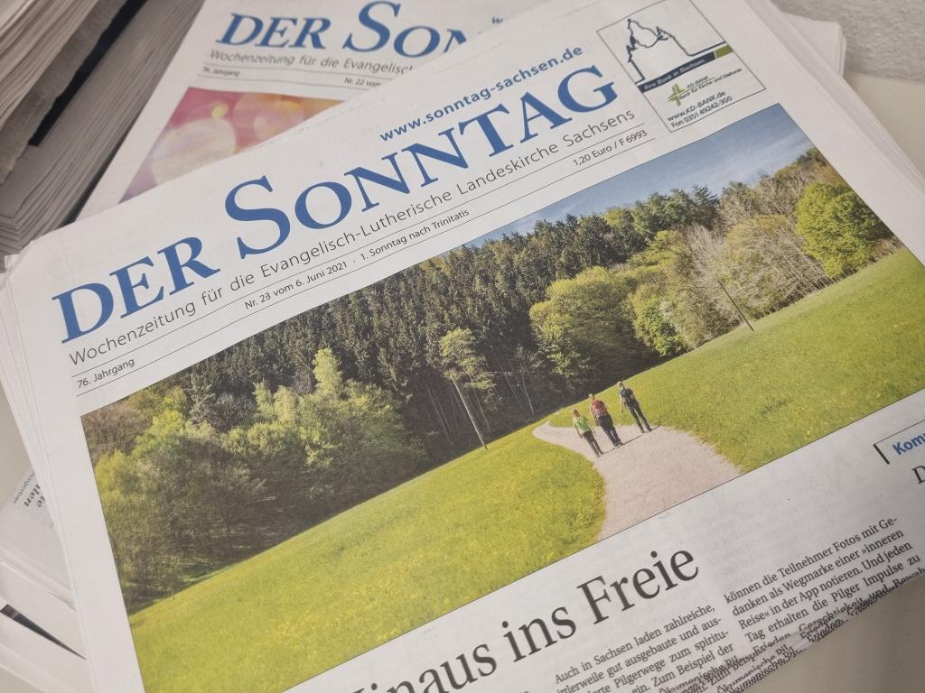 Am Donnerstag erreicht der gedruckte Sonntag dann Ihren Briefkasten.