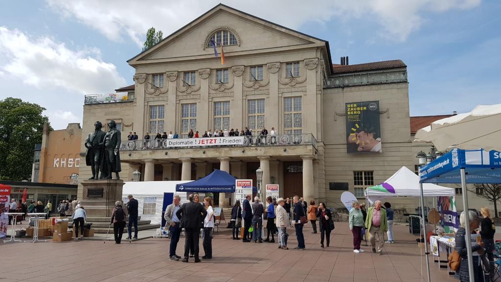 Vor der Festveranstaltung im Nationaltheater Weimar © Uwe Naumann