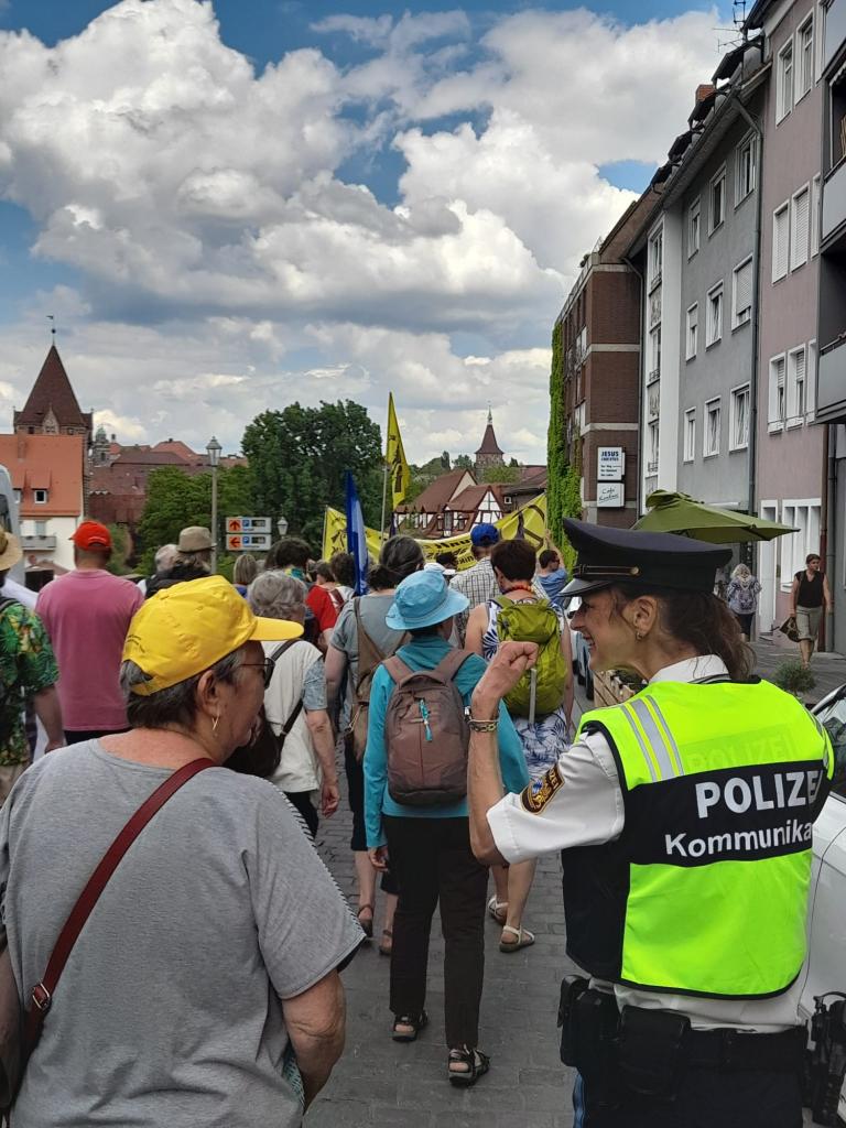 Auch das ist Kirchentag: Teilnehmer demonstrieren für Frieden. © Stefan Seidel 