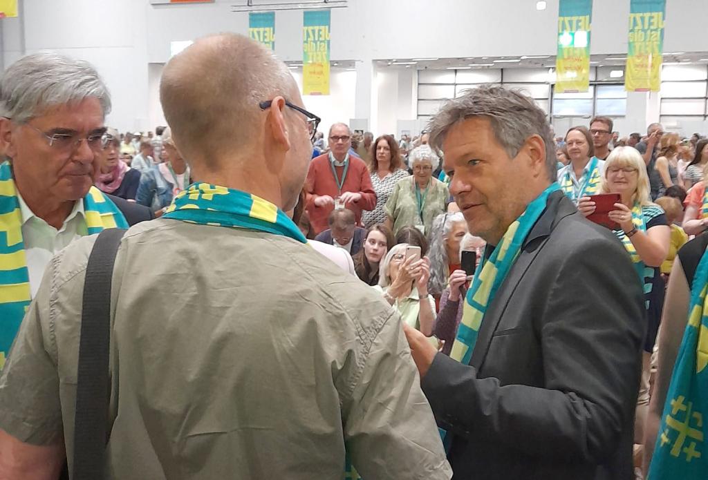 Auch Bundeswirtschaftsminister Robert Habeck (Grüne) nimmt an einem Podiumsgespräch zum Kirchentag teil. © Stefan Seidel