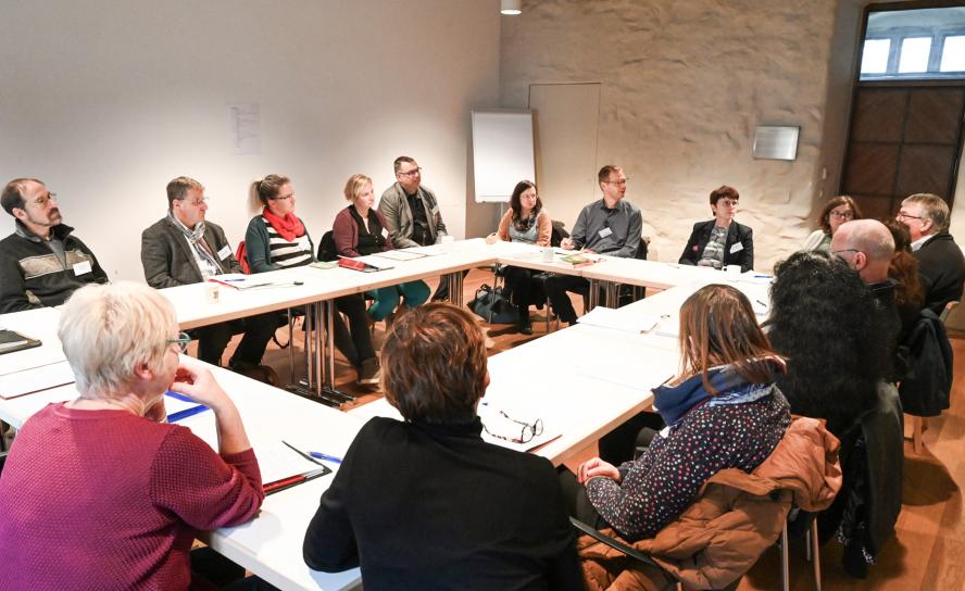 Workshop beim ersten Lektorentag in Meißen 2022.