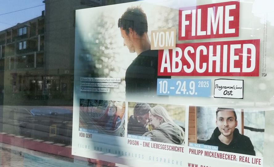 Die Ankündigung der Filmreihe am Programmkino Ost in Dresden. 