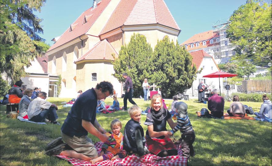 Pfingsten, Freiluftgottesdienst, Löbau,