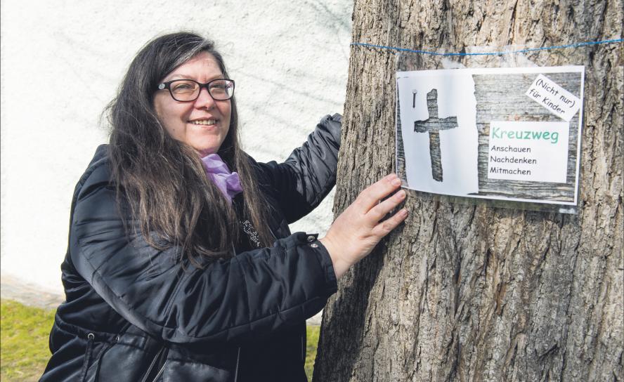 Ostern als neuer Morgen: Sylvia Freitag hat mit anderen Gemeindepädagogen der Schwesternkirchgemeinde Machern-Püchau-Bennewitz und Parthenaue-Borsdorf besondere Angebote für Familien geschaffen. © Thomas Barth