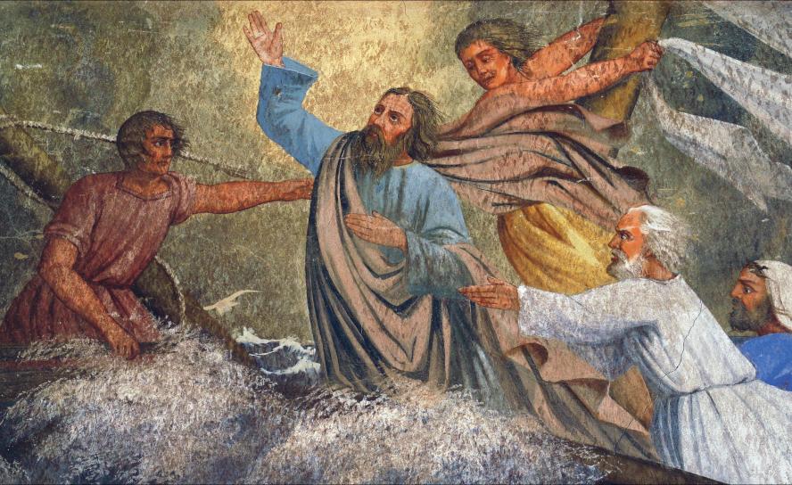 Jesus beruhigt den Sturm