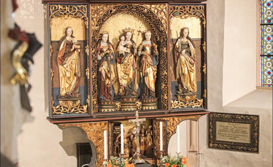Dohna, Altar, Spätgotik, Marienaltar