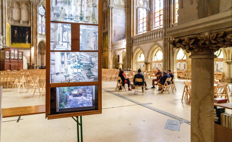 Interessierte trafen sich am vergangenen Sonnabend zum Forumstag in der Peterskirche Leipzig und diskutierten Themen in verschiedenen Arbeitsgruppen. © Uwe Winkler