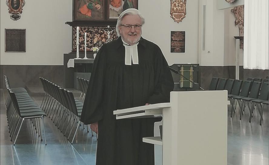 Marco Frenschkowski, Narrenpredigt in der Leipziger Universitätskirche © Matthias Caffier