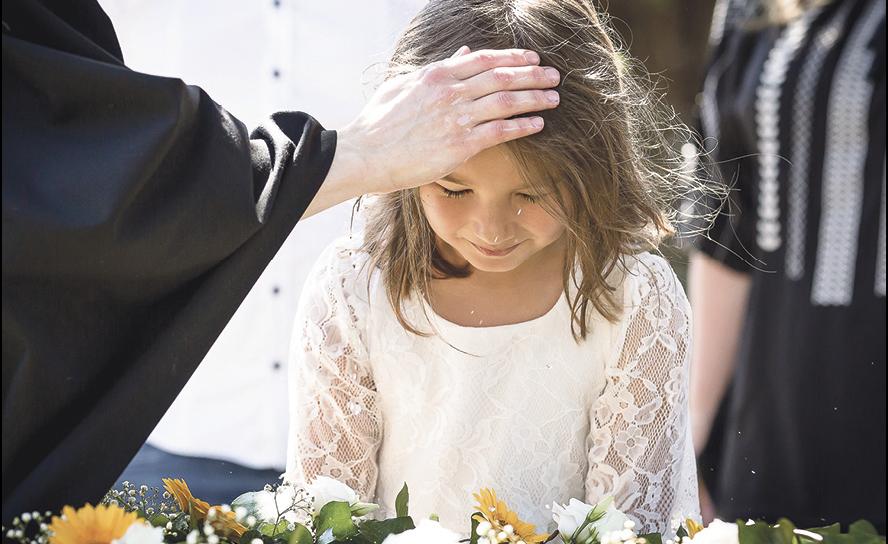 Taufe in der evangelischen Kindertagesstätte in Machern. © Diana Sickrodt