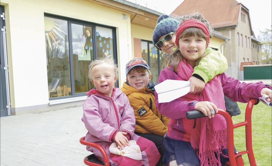 Im Kindergarten »Apfelbäumchen« Rötha werden auch Integrationskinder betreut