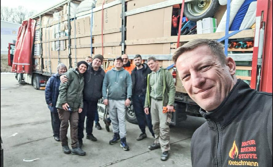 Hilfstransport in die Ukraine