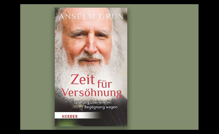 Anselm Grün: Zeit für Versöhnung – Spaltung überwinden, Begegnung wagen. Herder-Verlag 2023, 158 S, 18 €.