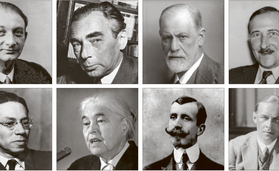 Von den Nationalsozialisten »verbrannte« Autoren: Oben (v. l.): Joseph Roth, Erich Kästner, Sigmund Freud, Stefan Zweig. Unten (v. l.): Lion Feuchtwanger, Anna Seghers, Heinrich Mann, Erich-Maria Remarque.Fotos: Oben (v. l.): CC BY 2.0; CC0 1.0; Max Halberstadt/gemeinfrei; Arquivo Nacional/gemeinfrei. Unten (v. l.): CC BY 2.0; Bundesarchiv, Bild 183-F0114-0204-003 / Hochneder, Christa / CC BY-SA 3.0 DE; Bundesarchiv, Bild 183-R98911 / o.Ang. / CC-BY-SA 3.0; Bundesarchiv, Bild 183-R04034 / Unknown author / C