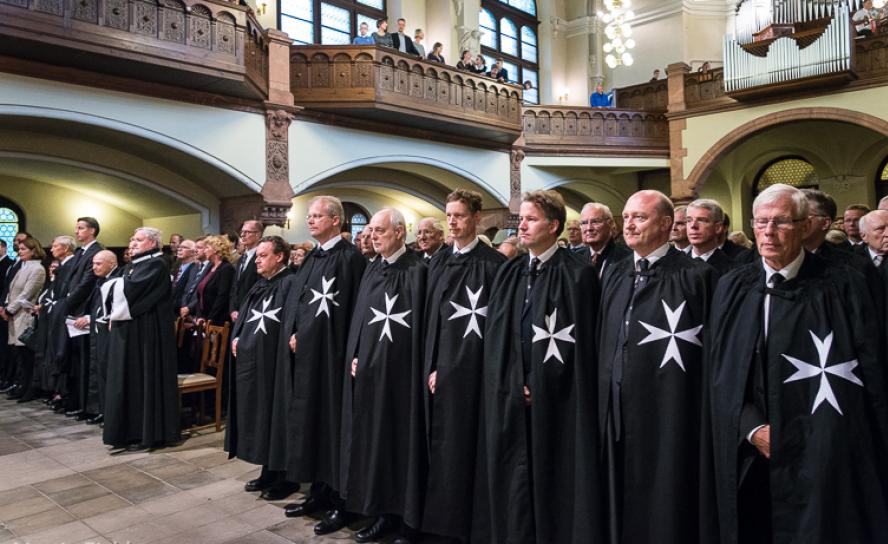 Vertreter des Johanniterordens beim Festgottesdienst zum Rittertag 2017 in Radebeul. Foto: Eichler Vertreter des Johanniterordens beim Festgottesdienst zum Rittertag 2017 in Radebeul. Foto: Eichler