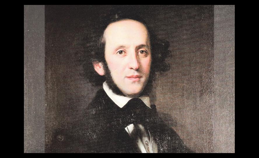 Ölporträt Felix Mendelssohn Bartholdys, gemalt 1846 von Eduard Magnus