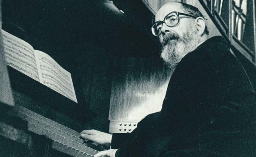 Organist Günter Metz an seinem Arbeitsplatz. © Photo Gärtner, Zwickau