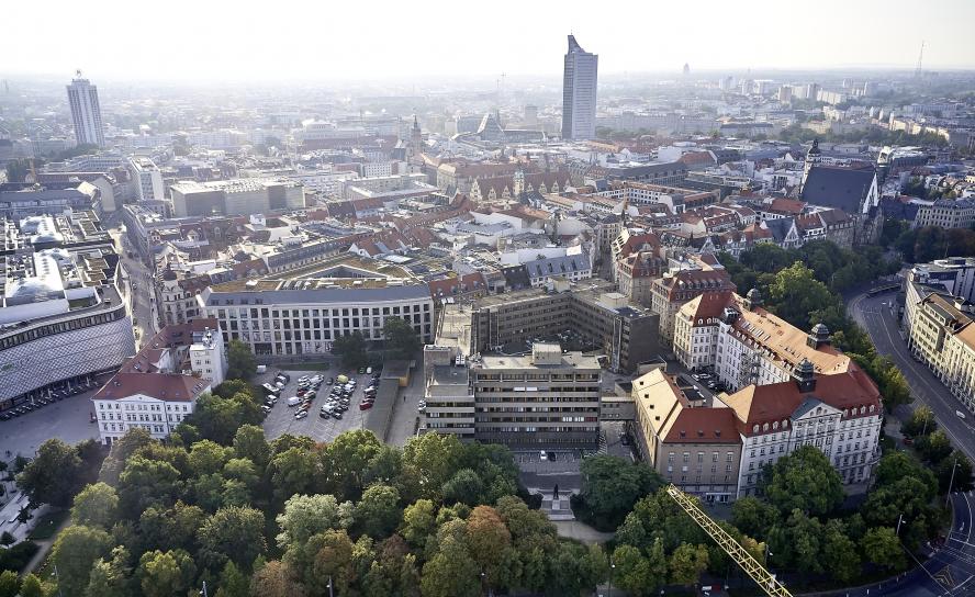 Leipzig, Matthäikirchhof, Stadtplanung, Matthäikirche