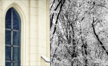 Winterkirchen kalt Schnee