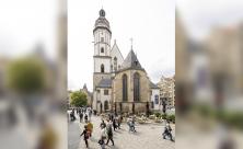 Die Leipziger Thomaskirche wurde vor genau 25 Jahren frisch saniert übergeben. © Uwe Winkler Die Leipziger Thomaskirche wurde vor genau 25 Jahren frisch saniert übergeben. Foto: Uwe Winkler
