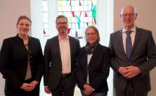 Die Diakonie-Spitzen von Vorstand und Rat (v.l.): Vorstand Wirtschaft und Recht Dr. Viola Vogel          
          <div class=
